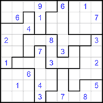 Судоку-пазл 9х9 #200 средний