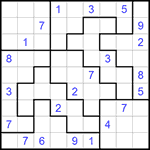 Судоку-пазл 9х9 #202 средний