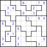 Судоку-пазл 9х9 #203 средний