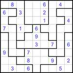 Судоку-пазл 9х9 #204 средний