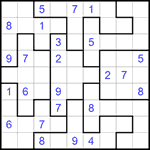 Судоку-пазл 9х9 #205 средний