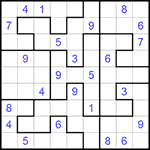 Судоку-пазл 9х9 #209 средний