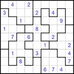 Судоку-пазл 9х9 #189 трудный