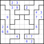 Судоку-пазл 9х9 #191 трудный