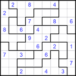 Судоку-пазл 9х9 #194 трудный