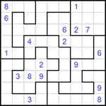 Судоку-пазл 9х9 #200 трудный