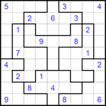 Судоку-пазл 9х9 #202 трудный