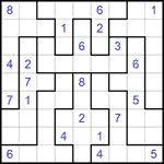 Судоку-пазл 9х9 #204 трудный