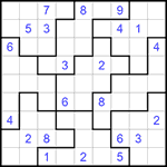 Судоку-пазл 9х9 #181 очень трудный