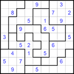 Судоку-пазл 9х9 #182 очень трудный