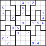 Судоку-пазл 9х9 #183 очень трудный