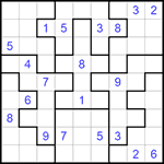 Судоку-пазл 9х9 #189 очень трудный