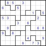 Судоку-пазл 9х9 #190 очень трудный