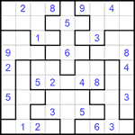 Судоку-пазл 9х9 #196 очень трудный