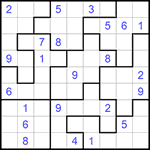 Судоку-пазл 9х9 #202 очень трудный