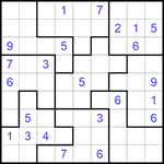 Судоку-пазл 9х9 #210 очень трудный