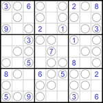 Судоку “Чет-нечет” 9х9 #127 легкий