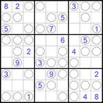 Судоку “Чет-нечет” 9х9 #130 легкий