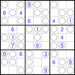 Судоку “Чет-нечет” 9х9 #136 легкий