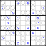 Судоку “Чет-нечет” 9х9 #148 легкий