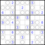 Судоку “Чет-нечет” 9х9 #150 легкий