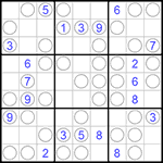 Судоку “Чет-нечет” 9х9 #153 легкий