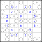 Судоку “Чет-нечет” 9х9 #154 легкий