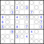 Судоку “Чет-нечет” 9х9 #148 средний