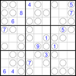 Судоку “Чет-нечет” 9х9 #122 трудный