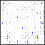 Судоку “Чет-нечет” 9х9 #125 трудный