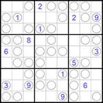 Судоку “Чет-нечет” 9х9 #126 трудный