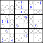 Судоку “Чет-нечет” 9х9 #127 трудный