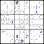 Судоку “Чет-нечет” 9х9 #128 трудный