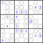 Судоку “Чет-нечет” 9х9 #130 трудный