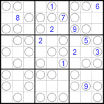 Судоку “Чет-нечет” 9х9 #136 трудный