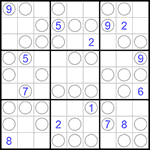 Судоку “Чет-нечет” 9х9 #138 трудный