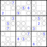 Судоку “Чет-нечет” 9х9 #141 трудный