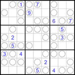 Судоку “Чет-нечет” 9х9 #142 трудный