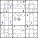 Судоку “Чет-нечет” 9х9 #144 трудный