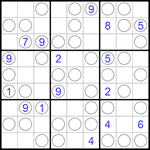 Судоку “Чет-нечет” 9х9 #146 трудный