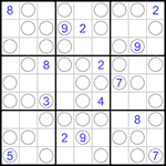 Судоку “Чет-нечет” 9х9 #118 очень трудный