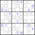 Судоку “Чет-нечет” 9х9 #119 очень трудный