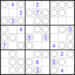 Судоку “Чет-нечет” 9х9 #121 очень трудный