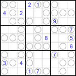 Судоку “Чет-нечет” 9х9 #122 очень трудный