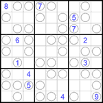 Судоку “Чет-нечет” 9х9 #125 очень трудный