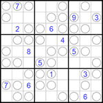 Судоку “Чет-нечет” 9х9 #128 очень трудный