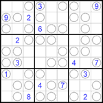 Судоку “Чет-нечет” 9х9 #132 очень трудный