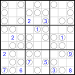 Судоку “Чет-нечет” 9х9 #134 очень трудный