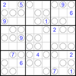 Судоку “Чет-нечет” 9х9 #135 очень трудный