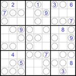 Судоку “Чет-нечет” 9х9 #136 очень трудный